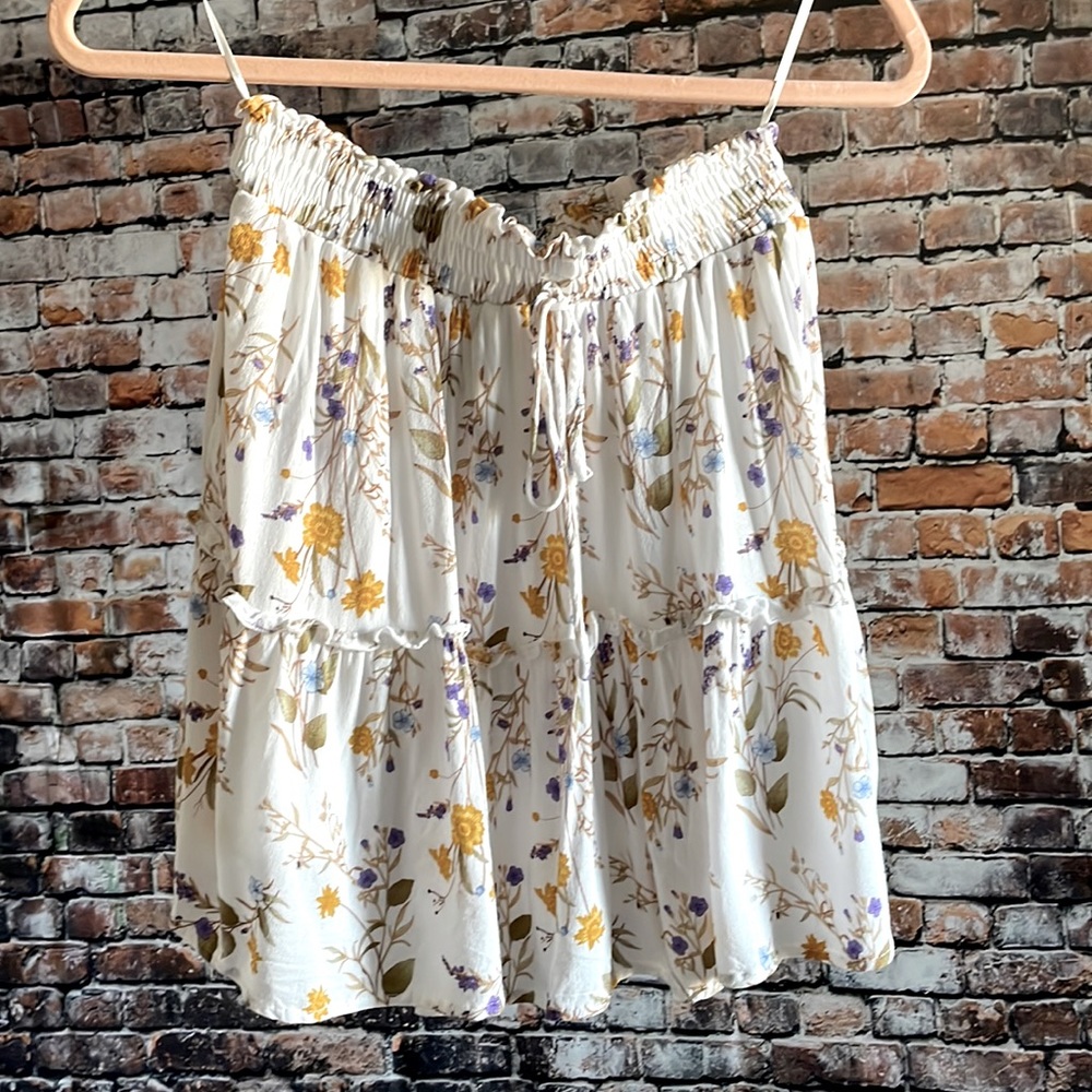 Blue Rain NWOT Floral boho mini
